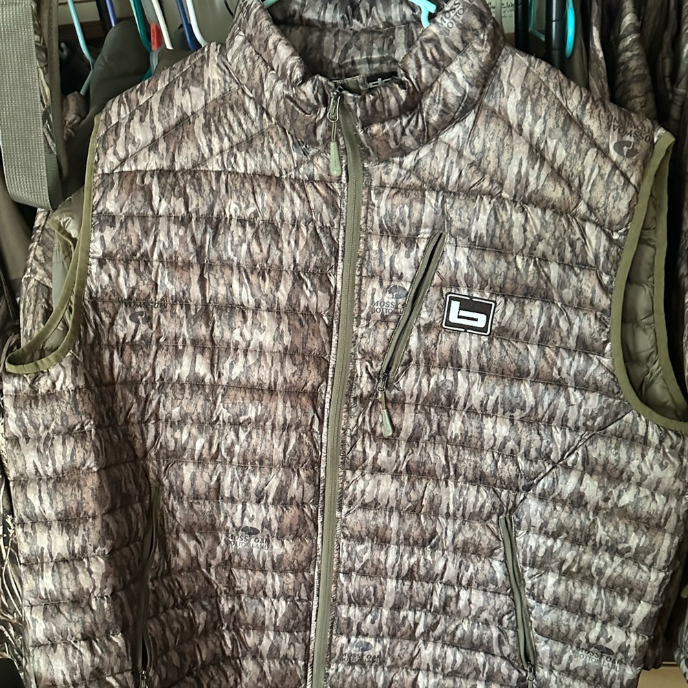 Banded down vest xxl